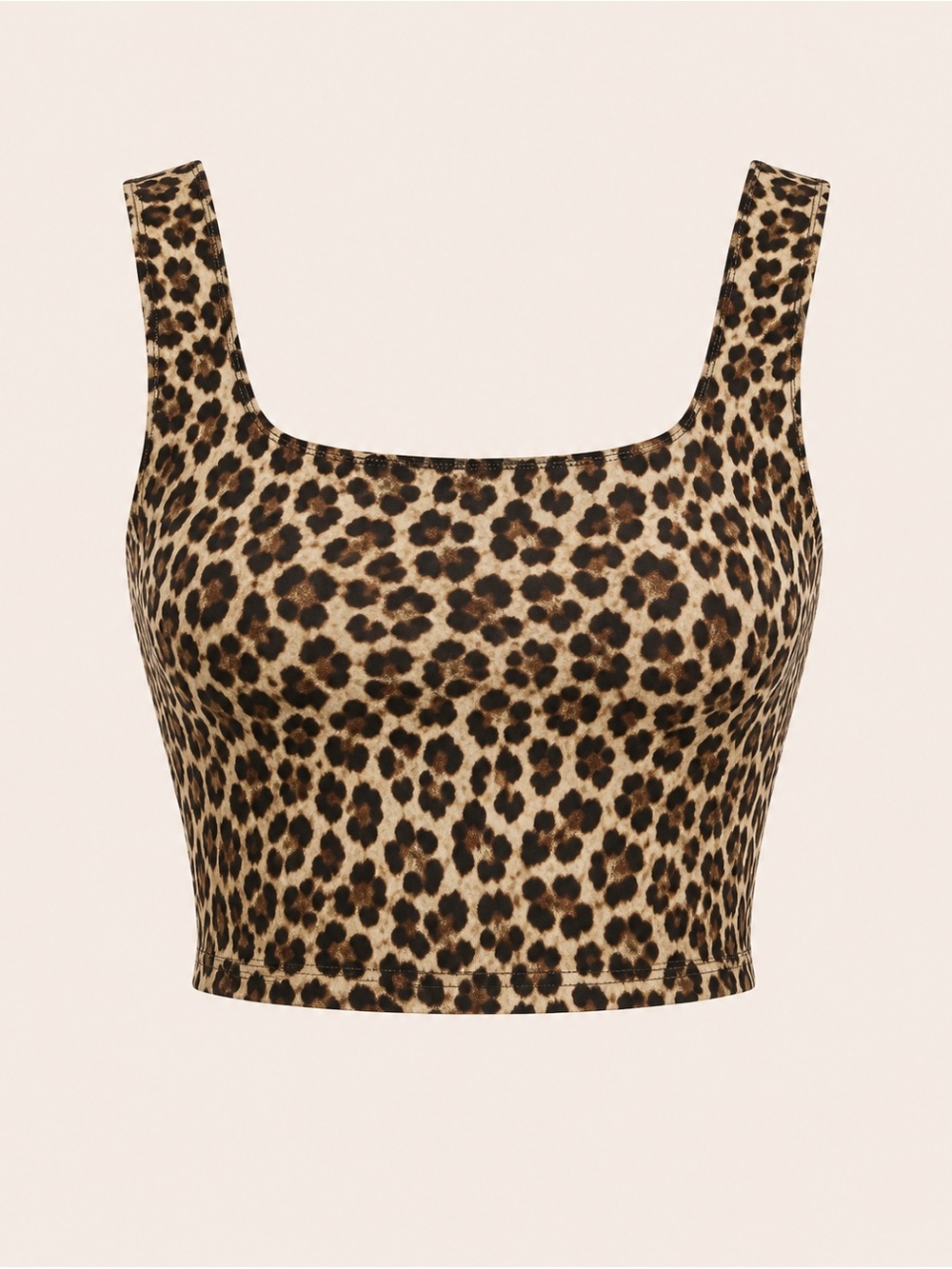 Leopard Print Women's Crop Top